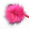 Ikigai Fiber Tools & Gifts Rasberry Faux Fur Poms