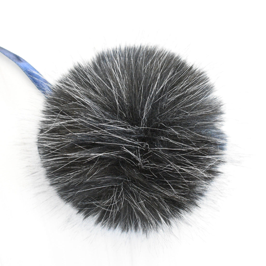 Ikigai Fiber Tools & Gifts Salt & Pepper Luxe Faux Fur Poms