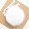 Ikigai Fiber Tools & Gifts White Luxe Faux Fur Poms