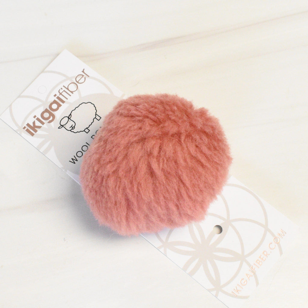 Ikigai Fiber Tools & Gifts Coral Wool Poms 8cm