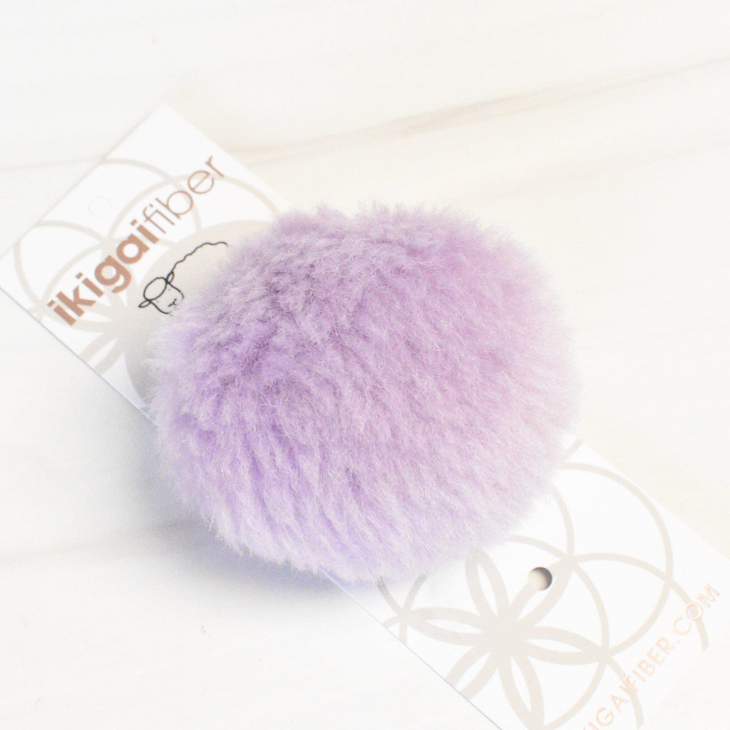 Ikigai Fiber Tools & Gifts Lavender Wool Poms 8cm