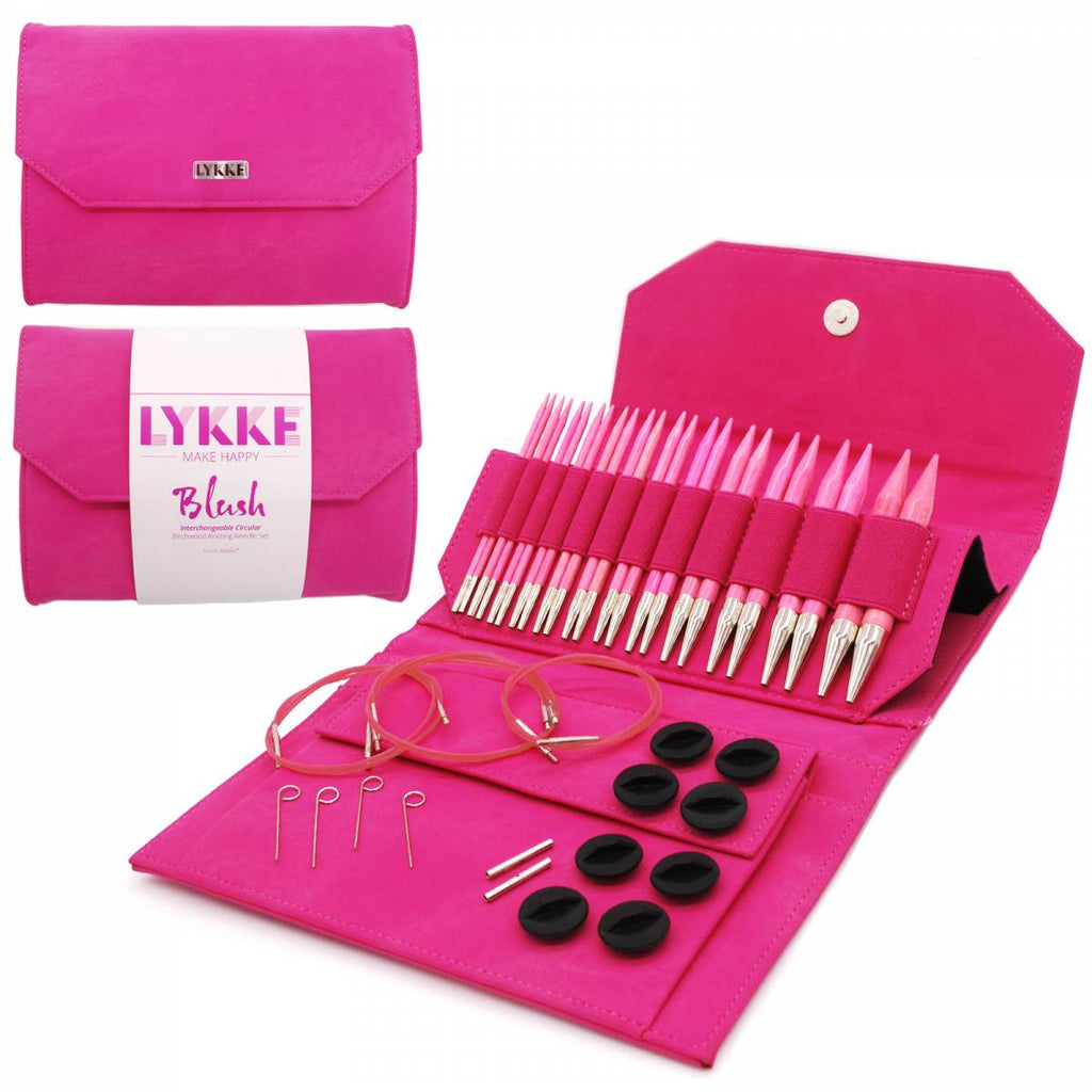 Knitting Fever Inc. Lykke Blush / Standard ~ 5" Lykke Interchangeable Needle Set