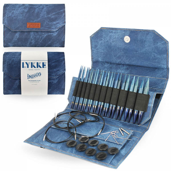 Knitting Fever Inc. Lykke Indigo / Standard ~ 5" Lykke Interchangeable Needle Set