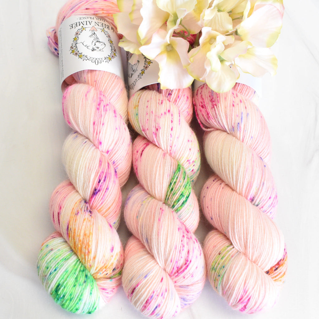 La Bien Aimee Yarn Knitting Party BFL Tough Sock