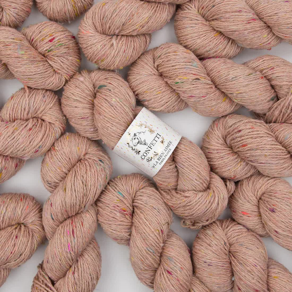 La Bien Aimee Yarn Aimee's Peach Sweater Confetti