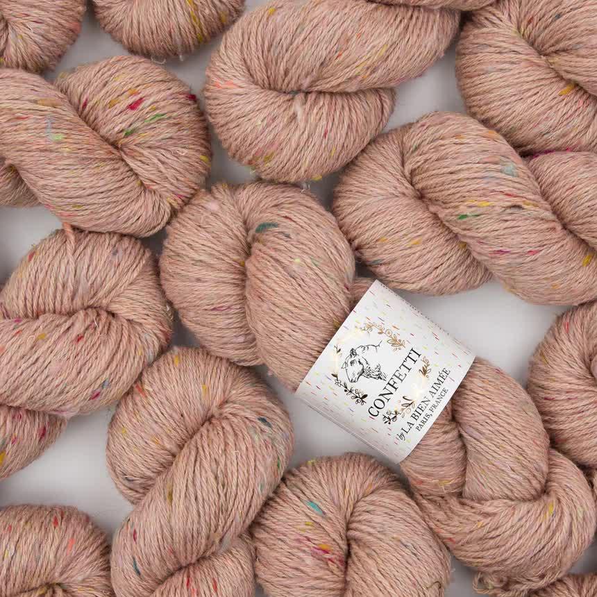 La Bien Aimee Yarn Aimee's Peach Sweater Confetti