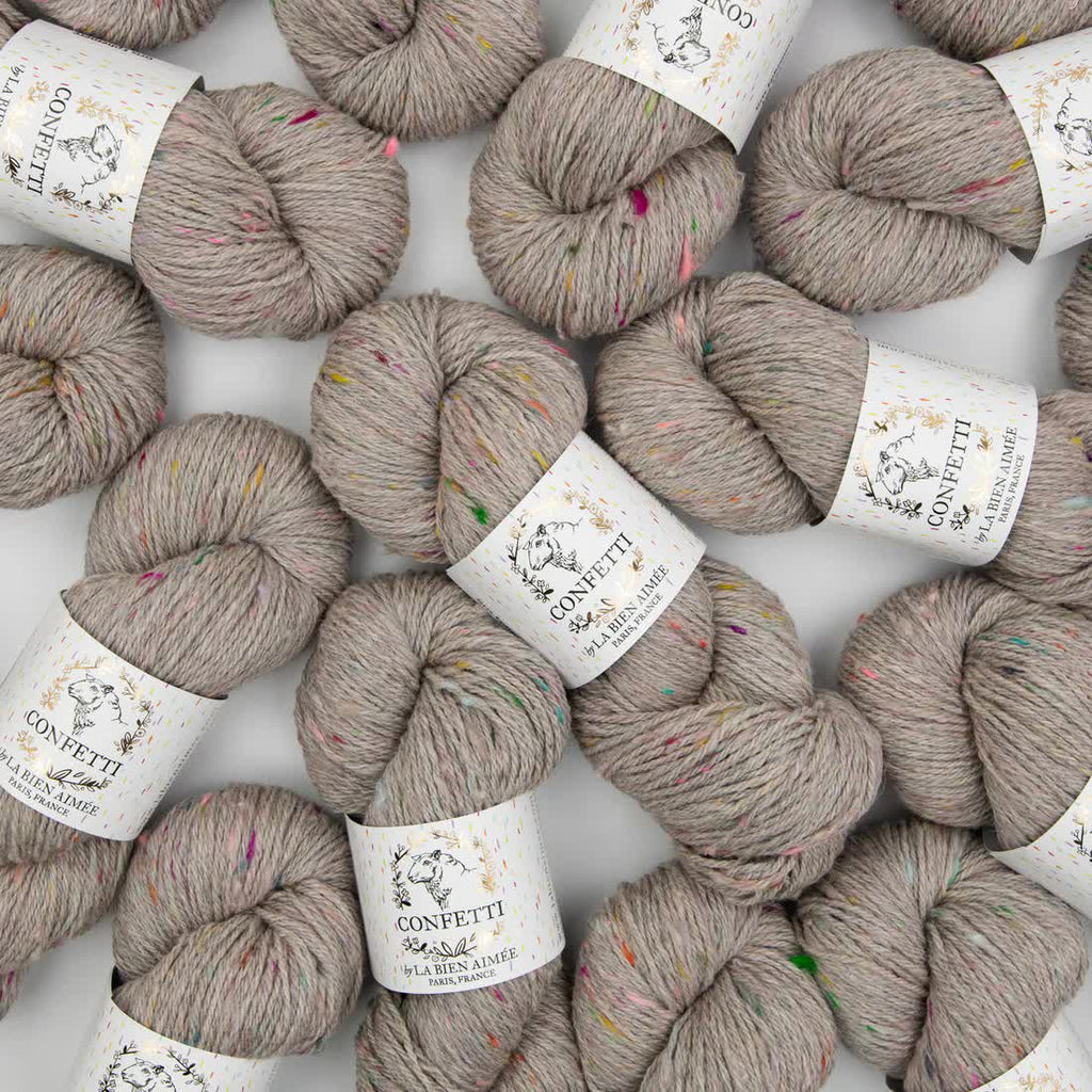 La Bien Aimee Yarn Gris Ephemere Confetti