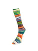 Laines du Nord Yarn 03 - green, white, teal, orange, blue & lime Eclectic Sock