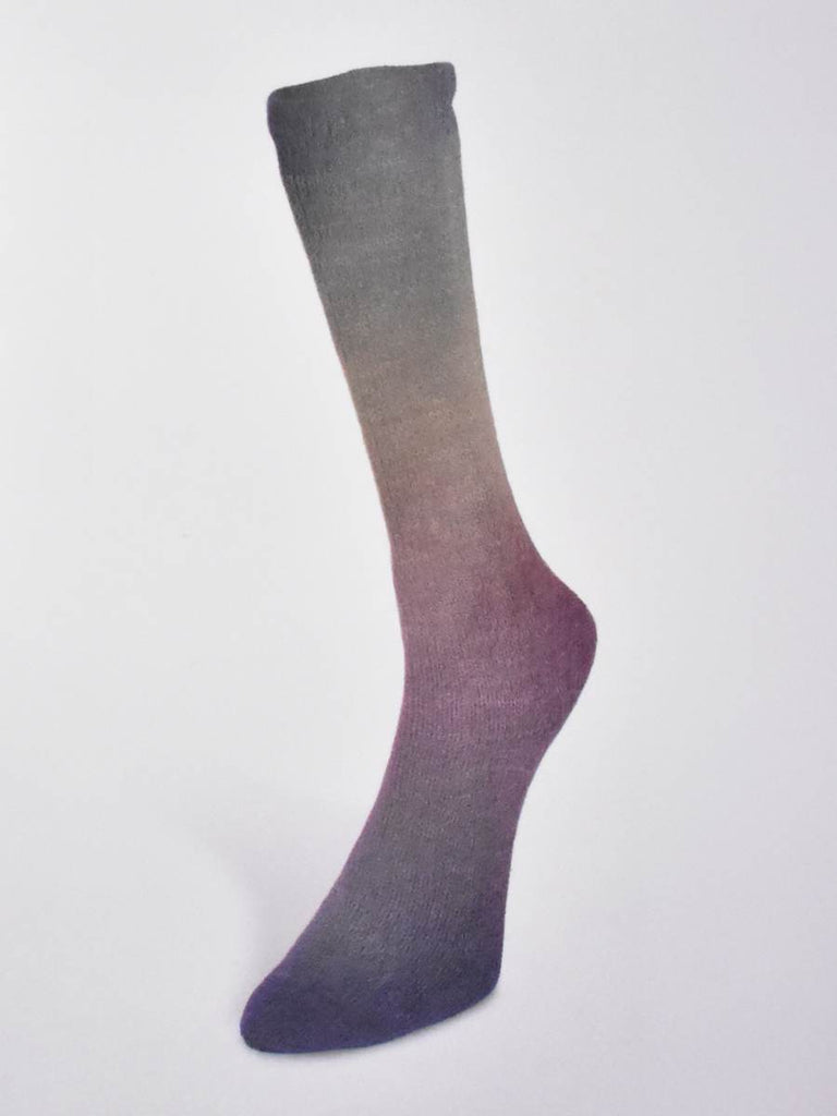 Laines du Nord Yarn 03 - navy. ochre. violet. purple Harmonious Sock