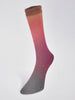 Laines du Nord Yarn 08 - orange. red. magenta. black Harmonious Sock