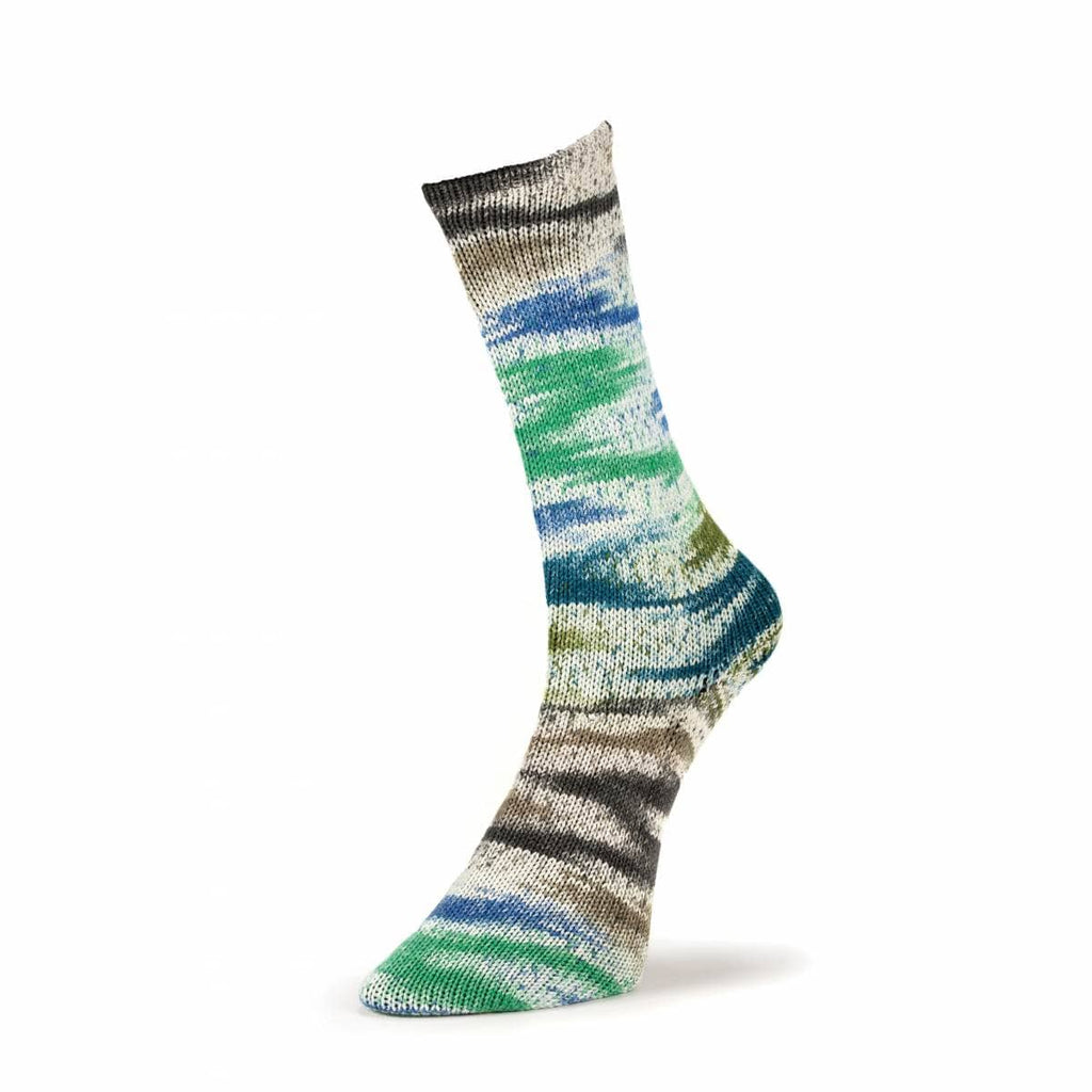 Laines du Nord Yarn #130 Olive. Blue. Green. Teal Summer Sock Fancy
