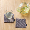 Lecien Stitching Hidamari Plum Gray Coaster Kit