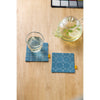 Lecien Stitching Hidamari Vintage Blue Coaster Kit
