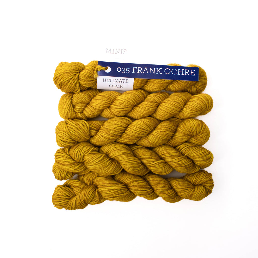 Malabrigo Yarn Frank Ochre Ultimate Sock Minis