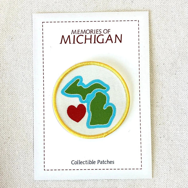 Michigan Mittens Tools & Gifts Michigan LOVE Embroidery Patch