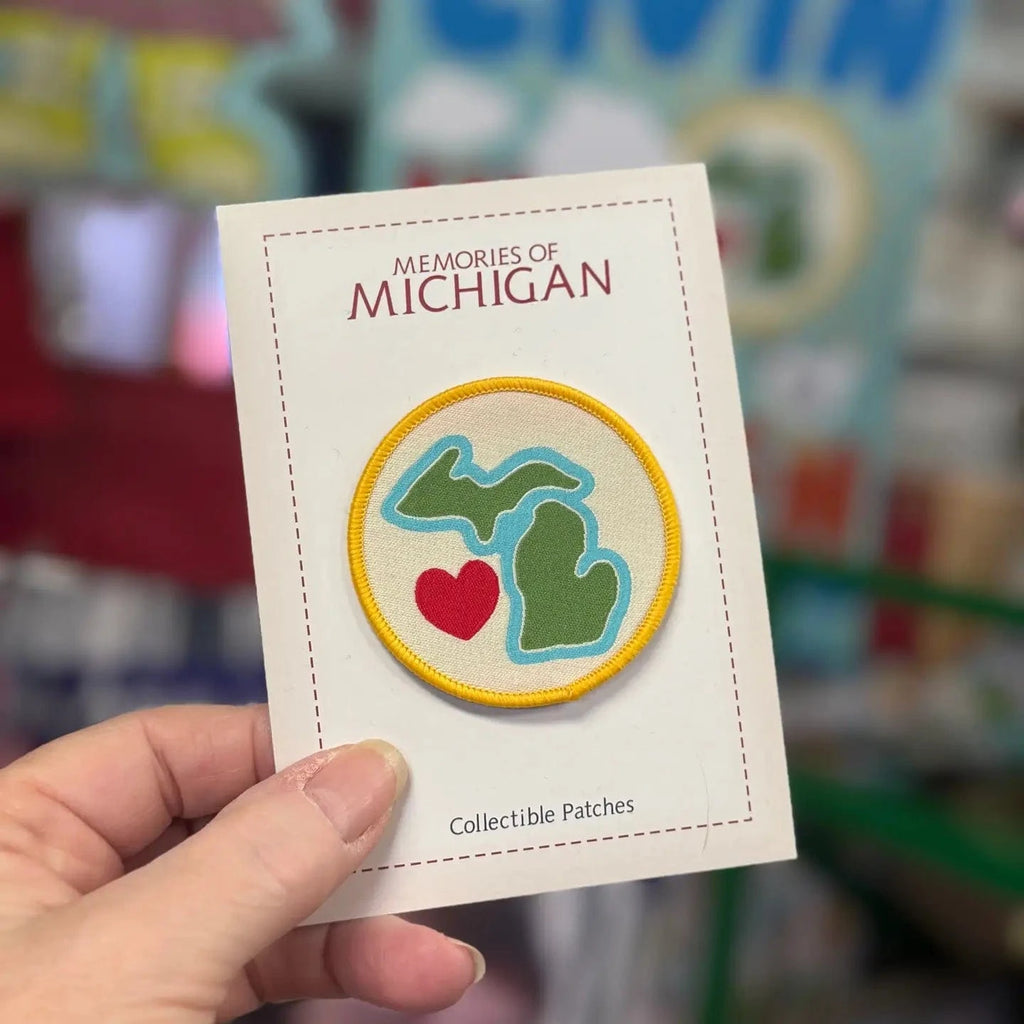 Michigan Mittens Tools & Gifts Michigan LOVE Embroidery Patch
