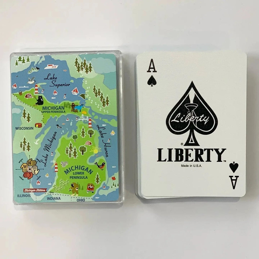 Michigan Mittens Tools & Gifts Michigan Playing Cards