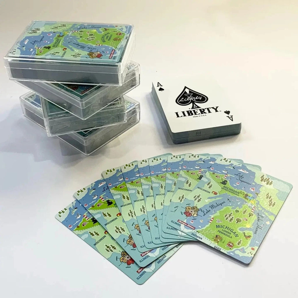 Michigan Mittens Tools & Gifts Michigan Playing Cards