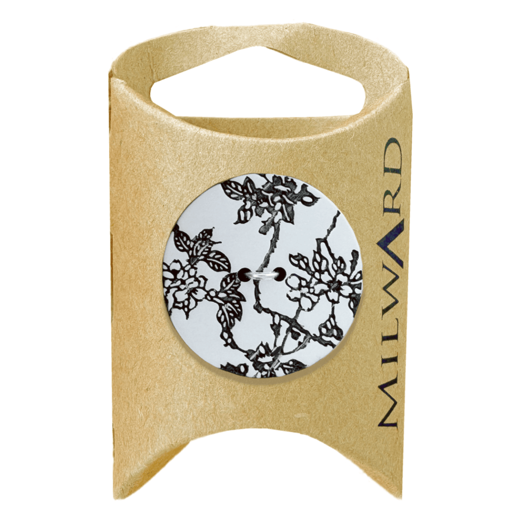 Milward Buttons Acrylic Fleuron 27mm Button MGB094