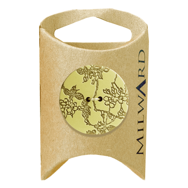 Milward Buttons Acrylic Fleuron 27mm Button MGB095