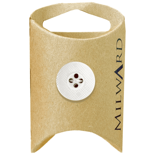 Milward Buttons Acrylic Laser Diagonal 18mm Button MGB104