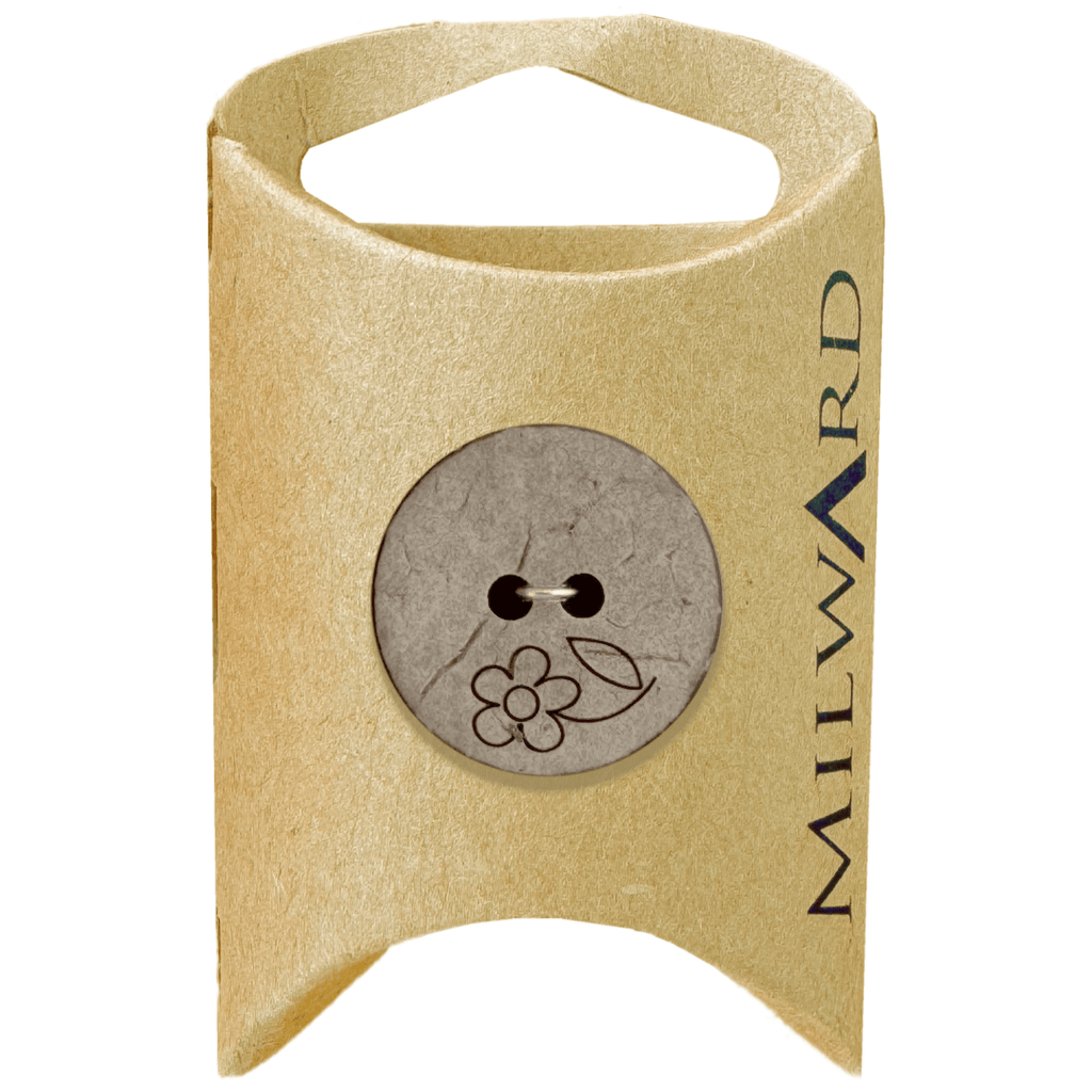 Milward Buttons Coconut Daisy 23mm Button MGB510