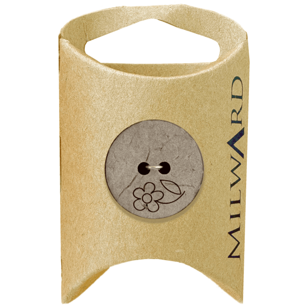 Milward Buttons Coconut Daisy 23mm Button MGB510