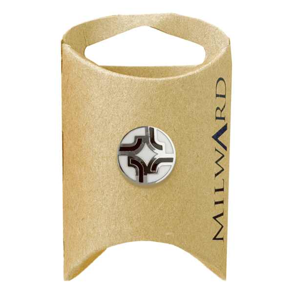 Milward Buttons Metal Black Pipe Shank 15mm Button MGB093