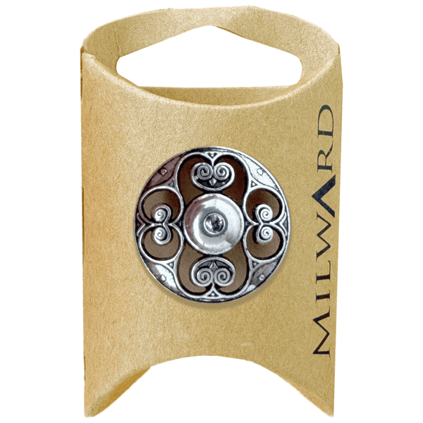 Milward Buttons Metal Filigree Shank 23mm Button MGB586