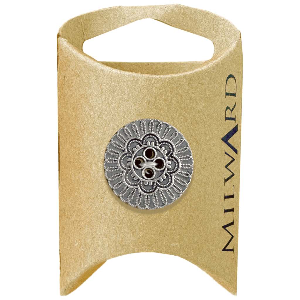 Milward Buttons Metal Flower 22mm Button MGB577