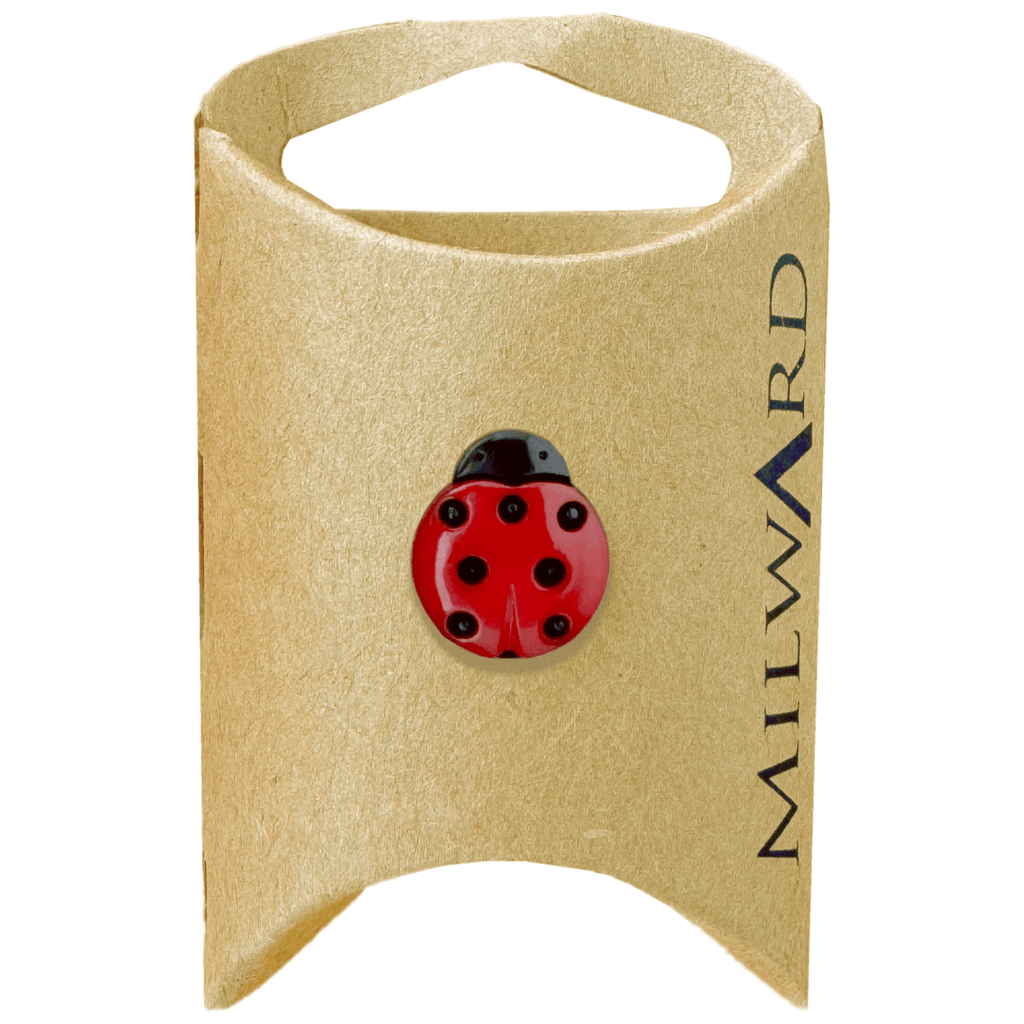 Milward Buttons Nylon Ladybug Shank 15mm Button MGB362