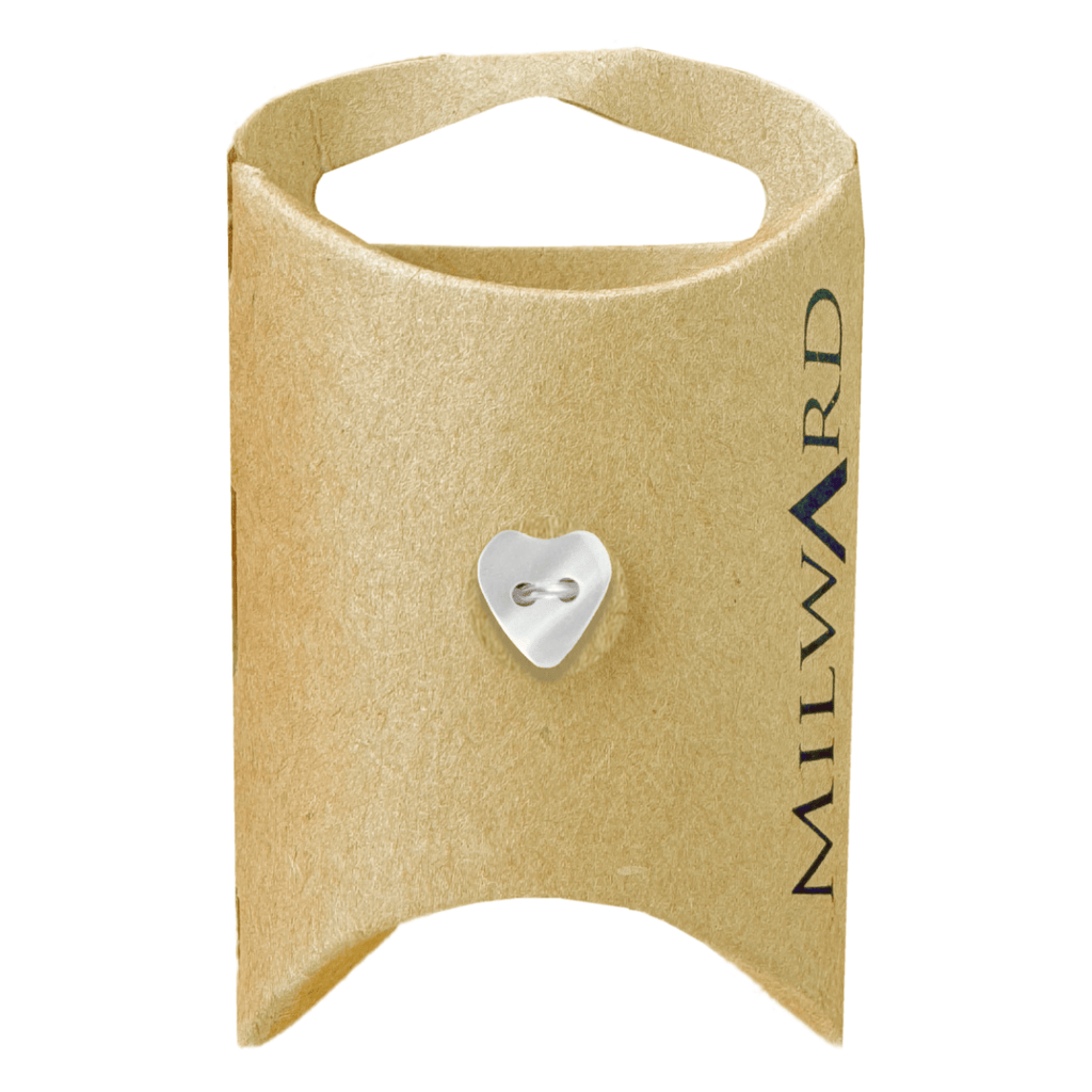 Milward Buttons Polyester Heart 10mm Button MGB025