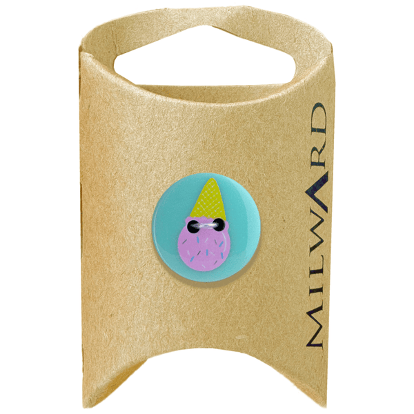 Milward Buttons Polyester Ice Cream 19mm Button MGB479