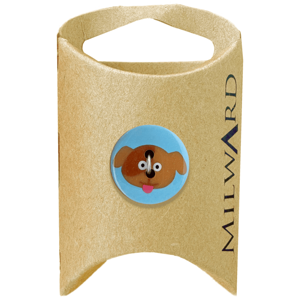 Milward Buttons Polyester Puppy 19mm Button MGB484