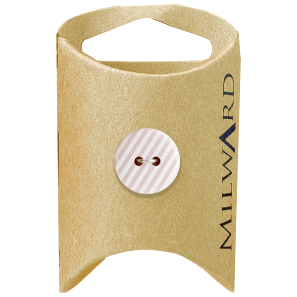 Milward Buttons Polyester Striped 15mm Button MGB347