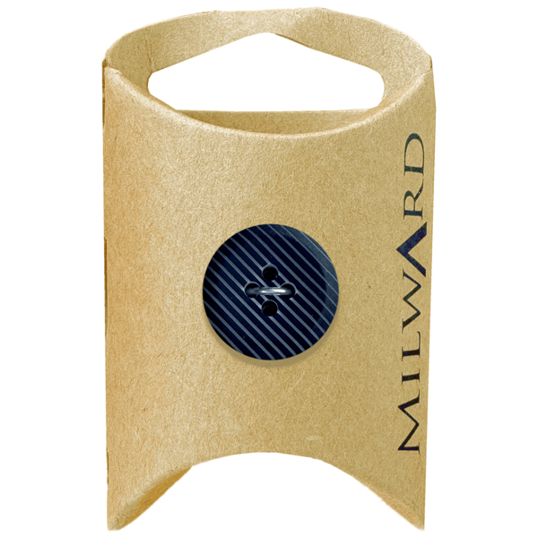 Milward Buttons Polyester Striped 19mm Button MGB163