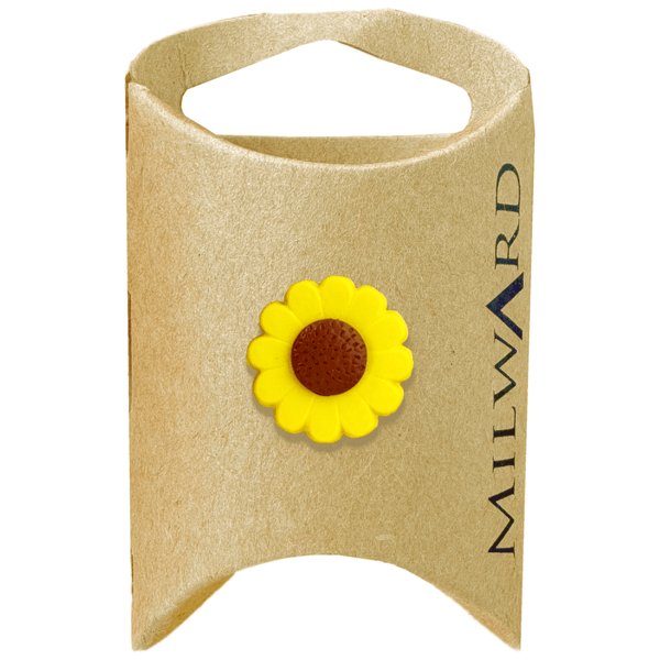 Milward Buttons Polyester Sunflower 18mm Button MGB297