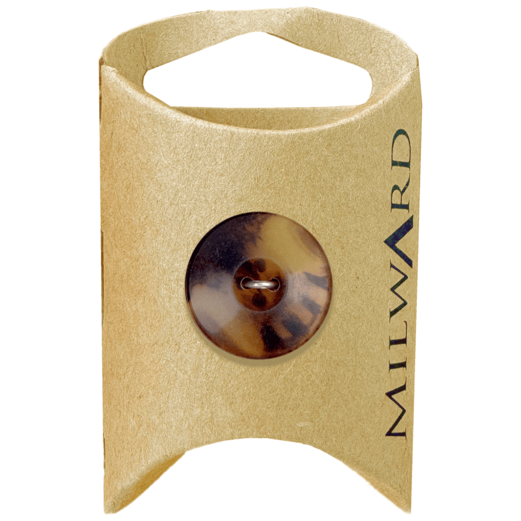 Milward Buttons Polyester Tortoise 20mm Button MGB419