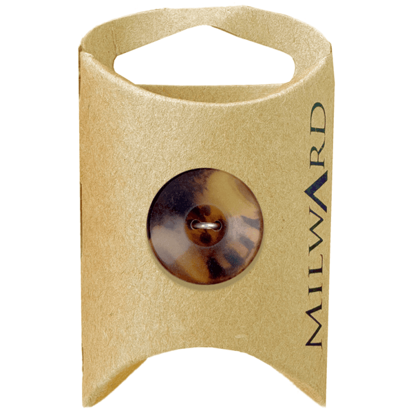 Milward Buttons Polyester Tortoise 20mm Button MGB419