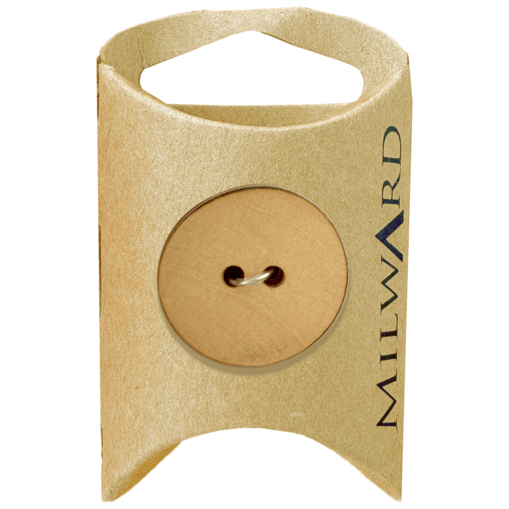 Milward Buttons Wooden Natural 24mm Button MGB575