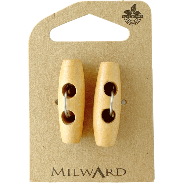 Milward Buttons Wooden Toggle 30mm Button MGB509