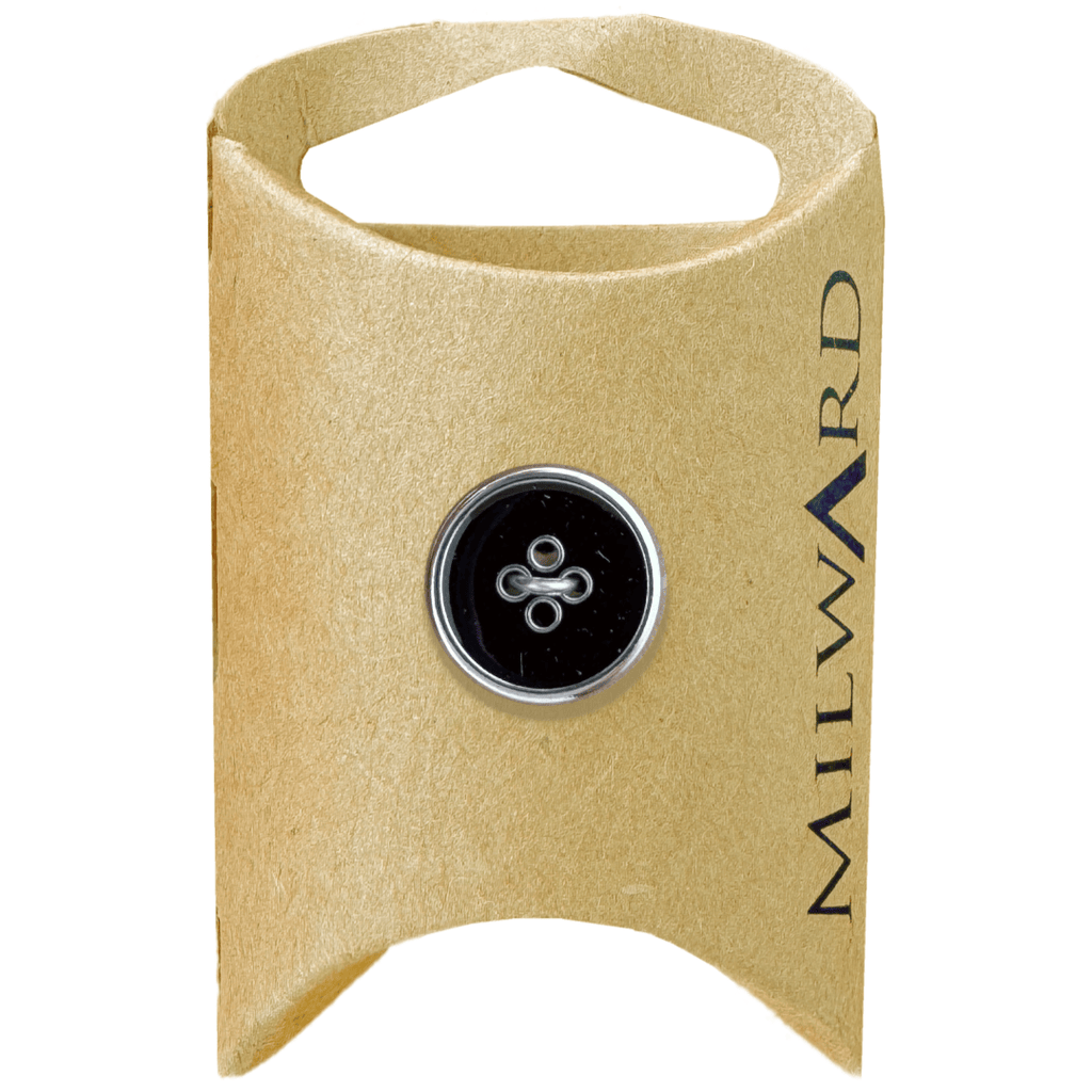 Milward Buttons Zinc Alloy Silver 15mm Button MGB180