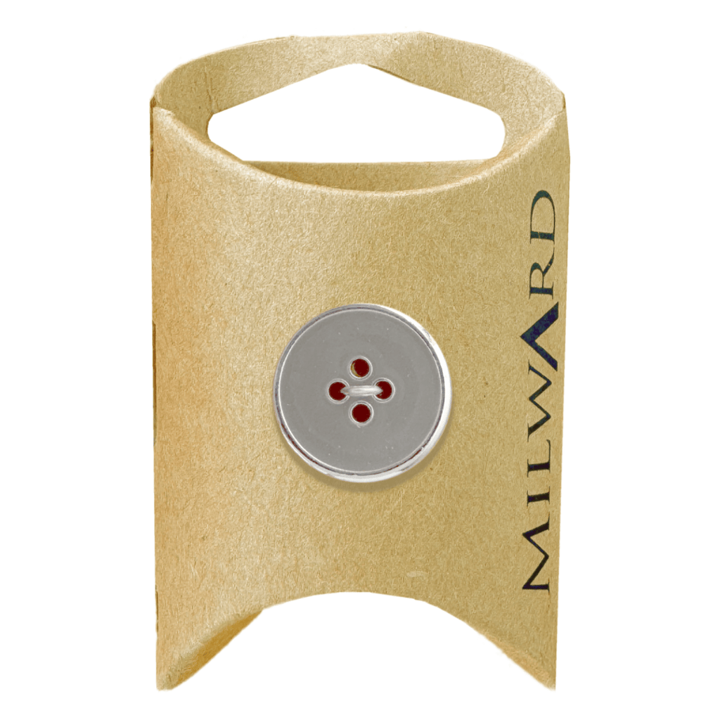 Milward Buttons Zinc Alloy Silver 20mm Button MGB074