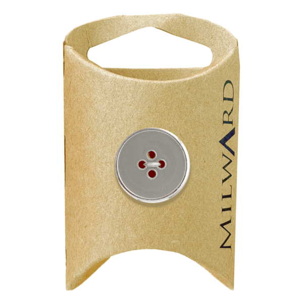 Milward Buttons Zinc Alloy Silver 20mm Button MGB074