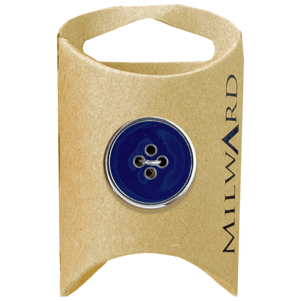 Milward Buttons Zinc Alloy Silver Rim 20mm Button MGB183