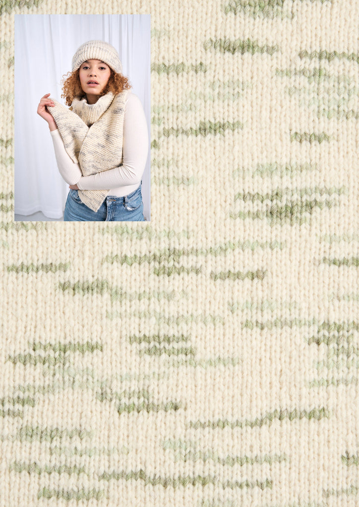 MODE at Rowan Kit 103 Olive Greens Apollo Beanie & Scarf Yarn Kit