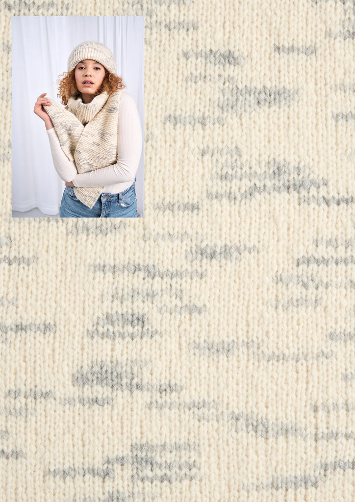 MODE at Rowan Kit 104 Pebble Greys Apollo Beanie & Scarf Yarn Kit