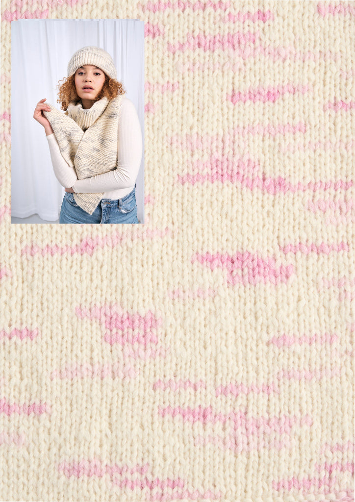 MODE at Rowan Kit 105 Blush Pinks Apollo Beanie & Scarf Yarn Kit