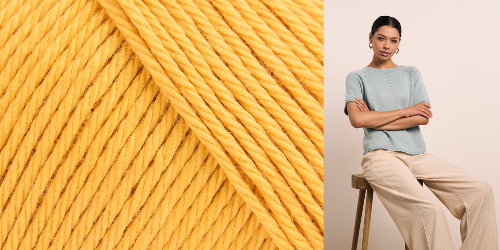 MODE at Rowan Kit 022 Honey / to fit bust size: 28-34" The Else Sweater Kit