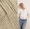 MODE at Rowan Kit 021 Taupe / To fit bust sizes 28-34" The Pedrine Cardigan Kit